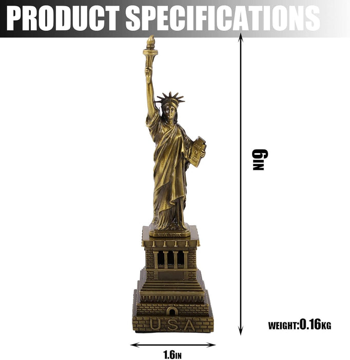 1 Pc The Statue of Liberty Idol for Decorative Showpeice for Home Decor, Living Room, Gifting, Desk Decor, Table Stand Holder, Office Desk (Pack of 1)