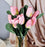 1 Bunch Artificial Tulip Lily Flower Sticks for Home Decor, Bedroom, Office, Living Room, Table Decor, Rakshabandhan Fetivals & Anniversary Decoration (without Vase Pot)