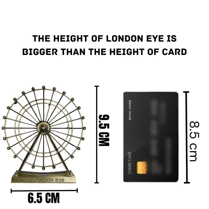 1 Pc London Eye Statue Idol for Decorative Showpeice for Home Decor, Living Room, Gifting, Desk Decor, Table Stand Holder (Pack of 1)