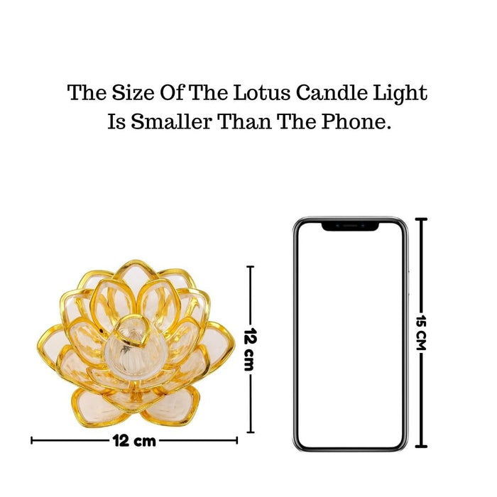 Lotus TeaLight Candle Led Tea Light Candle perfect for Gifting, Home decor, Bed Room, Diwali Decor, Festive Decor, Resturant, Cafes(Yellow)(Fiber)