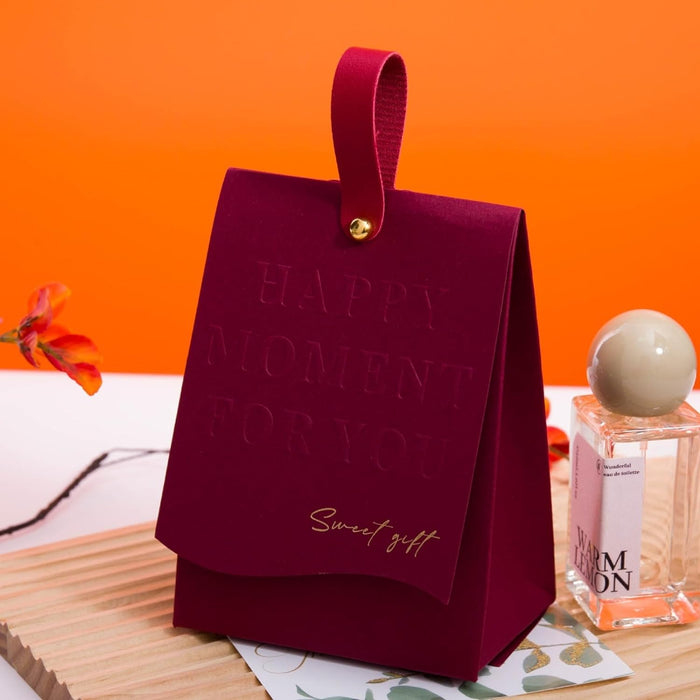 Elegant Candy Folding Paper Box With Handle Favor Decorative Box For Wedding, Gift Box In Festivals, Birthday, Perfect for Packing Chocolate box, Dry Fruits For Gifting