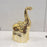 1 Piece Golden Elephant Ceramic Showpiece for Home Decor, Statue, Living Room, Decorative Gift Item, Table Decor,Centre Piece