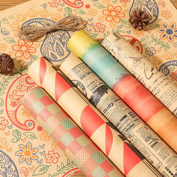 Brown Colour Gift Wrapping Paper Sheets | Bouquet Packing, Craft & DIY, Birthday, Wedding, Anniversary, Return Gift for Him & Her, Mother's Day, Book Cover, Scrapbooking