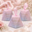 50 Pcs Triangle Gift Box with Satin Ribbon for Return Gifts, Chocolates, Dry Fruits & Wedding Favors
