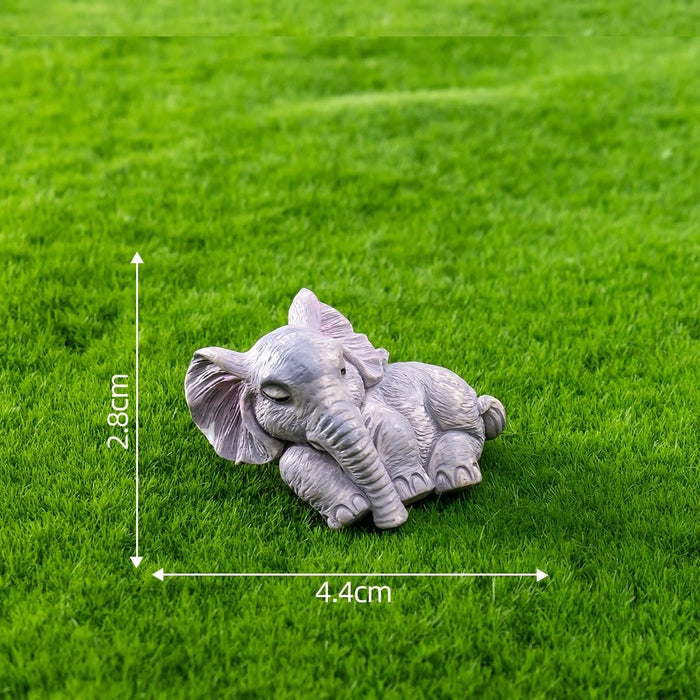 1 Set Elephant Miniature Set for Home Decor, Unique Gift,Bedroom, Living Room, Office Desk, Figurines, Shelf Decoration Items(3 Piece)