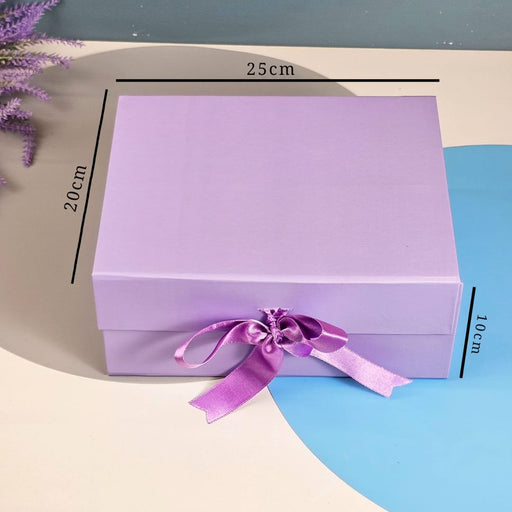 5 Pcs (26 x 21 x 11 cm) Multipurpose Decorative Folding Paper Cardboard Box with satin ribbon,DIY Box for Gift Hamper,Valentine Gifting,Wedding gifing.