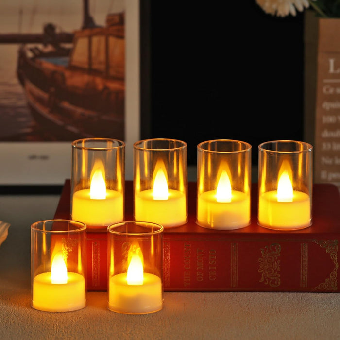 Plastic Candle, Tealight LED Candle Light for Home, Lobby, Drawing Room, Living Room, Bedroom Decoration,Home Decor,Diwali Decor