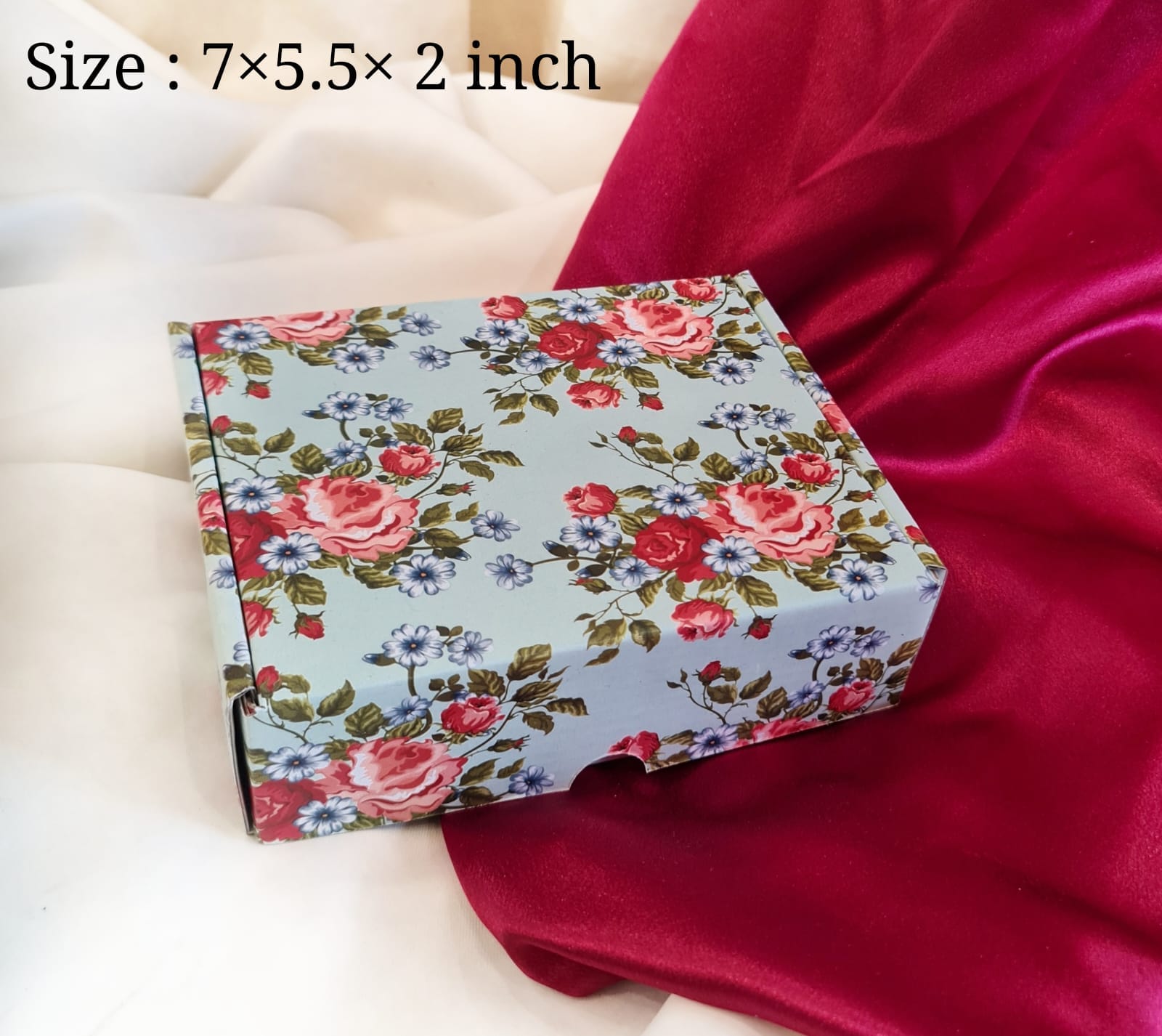 Red Floral Wrapping Paper