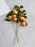 Artificial Orange Flower Stick, Artificial Flower Decoration Plant for Home Decor Item, Multi Decoration Item, (Without vase)( Pack of 3)(35 Cm)