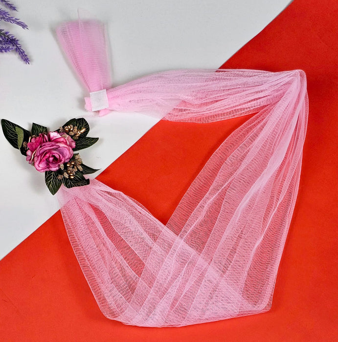 6 pcs Ready-to-Use Net Band for Wedding Trousseau Packing, Crafting,Wrapping, Decoration, and DIY Projects