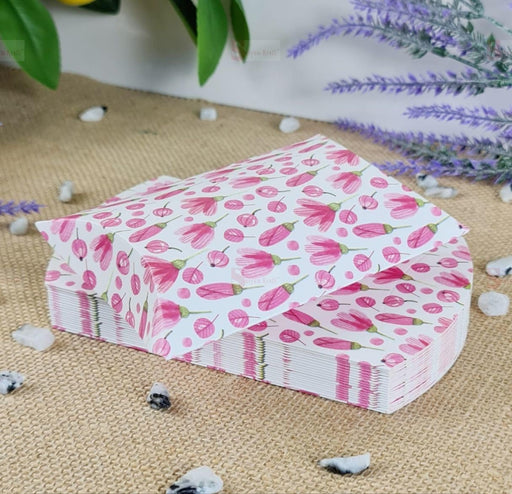 20 pcs Floral Print Decorative Folding Paper Gift Boxes For Gifting Dry Fruits, Chocolates For Birthday Packing, Engagement, For Festivals Gifting.