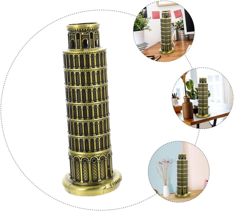 1 Pc The Leaning Tower of Pisa Figurine Statue Idol for Decorative Showpeice for Home Decor, Living Room, Gifting, Desk Decor, Table Stand Holder, Office Desk (Pack of 1)