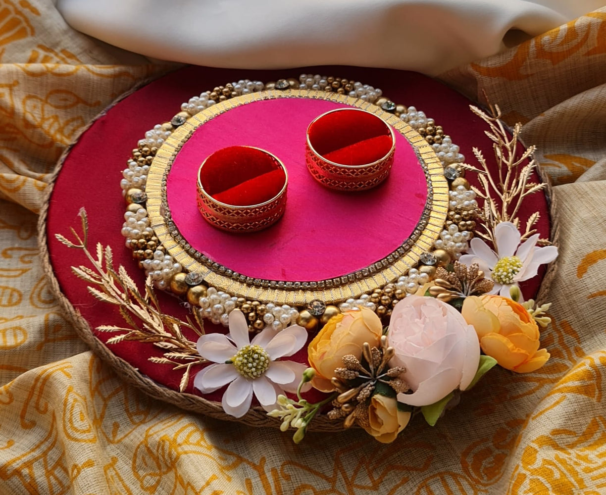 Chanchal creation Engagement Ring Platter| Wedding Ring Platter |  Decorative Tray (12x12x10) Wood Decorative Platter Price in India - Buy  Chanchal creation Engagement Ring Platter| Wedding Ring Platter |  Decorative Tray (12x12x10)