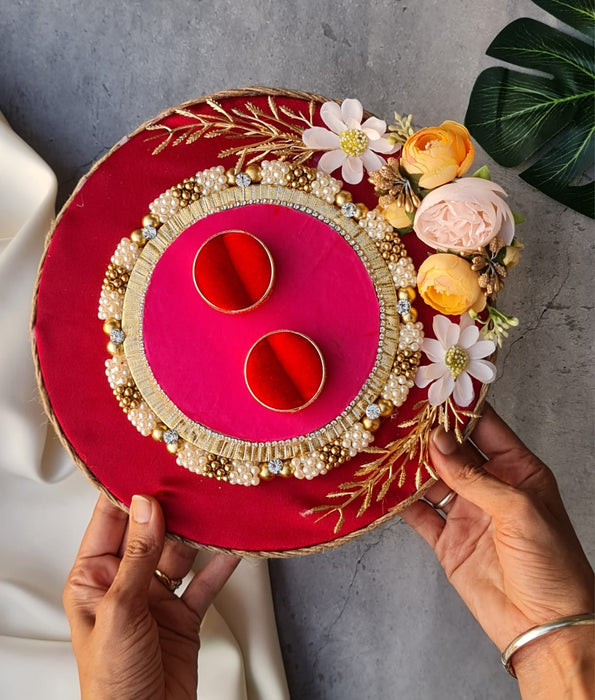 Handmade Ring platter | Bridal gift wrapping ideas, Creative wedding gifts,  Wedding crafts diy