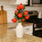 Artificial Faux Pomegranate Plant Stick, Enhance Your Space with Artificial Pomegranate Plant Big Realistic Leaves for Decoration - Ideal for Home, Office, Garden, and Indoor, (Pack of 3)(35 cm)