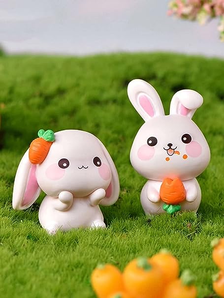 SATYAM KRAFT 1 Set Rabbits Miniature Set for Unique Gift, Home, Bedroo —  satyamkraft