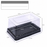 Rectangular Clear Cake Box with Black Base, Transparent Plastic Bakery Packaging Box for Cake, Pastry, Brownie, Dessert, Cookies, Swiss Roll, Chocolates & Food Packing