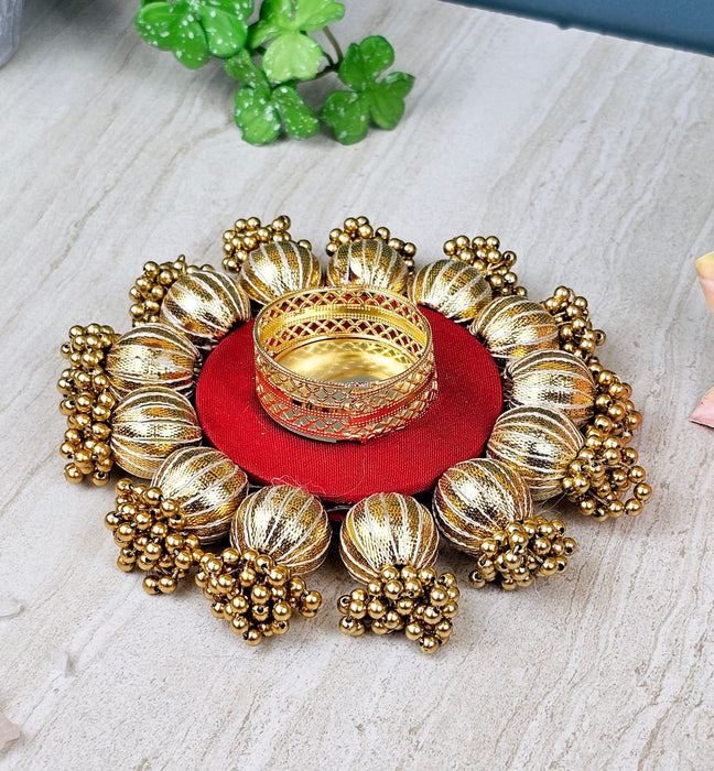 1 Pcs Candle Classic Holder Design, Tealight Diya Holder of Metal Stand for Home Decor,Diwali Decor,For Rangoli, Pooja Room Item,Mandir Decor, Festival, New Year Decoration (6 inch)(Pack Of 1)