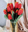 1 Bunch Artificial Tulip Lily Flower Sticks for Home Decor, Bedroom, Office, Living Room, Table Decor, Rakshabandhan Fetivals & Anniversary Decoration (without Vase Pot)