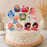 12 Pcs Baby Shower MDF Cutout 5-6 Inch Mix Design Set (Blue & Pink) | Baby Boy & Girl Hamper Decoration | DIY Welcome Baby Party Decor