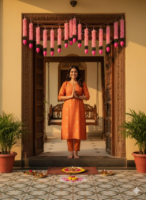 Lotus Ladi | Washable, Affordable Decoration for Diwali, Home & Festive Events