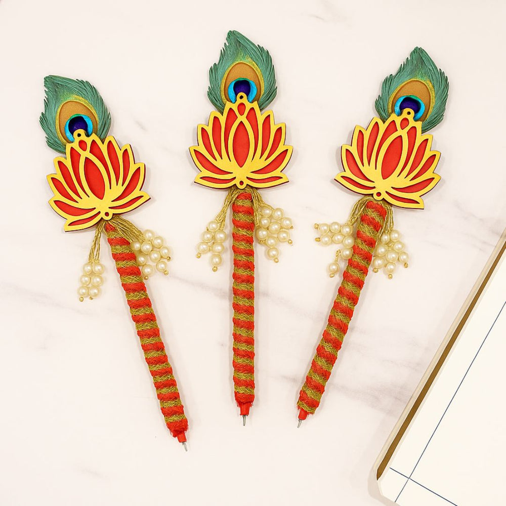 Unique Kankotri Lekhan/ Marriage Wedding Ceremoney Pen Shadi Mubarak pen For Groom And Bride Wedding Pen.