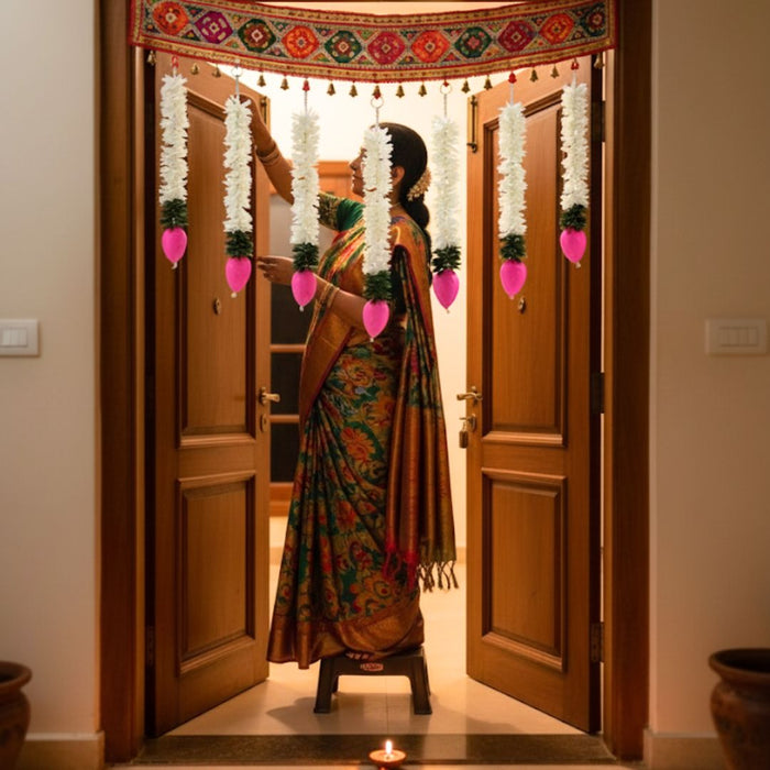 Lotus Ladi | Washable, Affordable Decoration for Diwali, Home & Festive Events