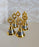 Wedding Bell (Gantdi/rattle)for Home Mandir Décor, Marriage gungroo,Shadi -Sagai, Engagment,bride entry, aarti,Magal Phera bell, Barati Swagat, Varmala,christmas bell Stick, pooja, puja mandir (size 7 cm)