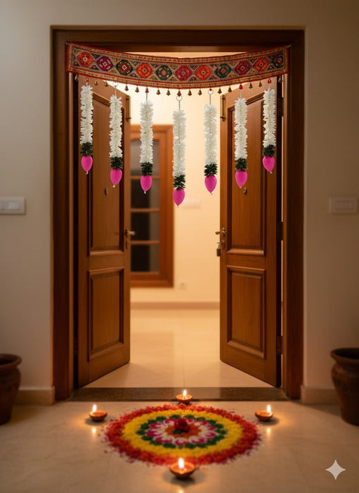Lotus Ladi | Washable, Affordable Decoration for Diwali, Home & Festive Events