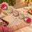 1 Pcs Premium Toran Table Decor Mat | Pearl & Floral Embellished Table Runner | 30×16 Inch Traditional Festive Pooja & Home Décor Mat