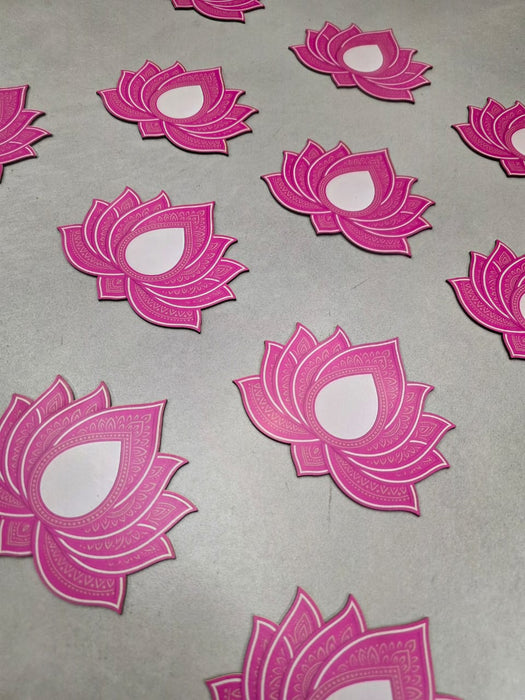 Lotus MDF Cutouts (5 Inch) | BJP Lotus Diwali Decoration | DIY Craft, Wall & Festival Décor