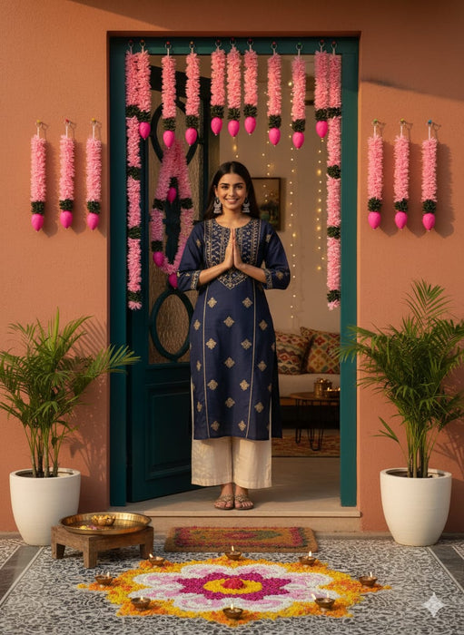 Lotus Ladi | Washable, Affordable Decoration for Diwali, Home & Festive Events