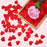 Red Satin Heart Patch Perfect for Him Her Valentine's day wedding New year Birthday Annivesary Mother's day Party Decor Romantic Art craft Clothing Table Decor