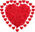Red Satin Heart Patch Perfect for Him Her Valentine's day wedding New year Birthday Annivesary Mother's day Party Decor Romantic Art craft Clothing Table Decor