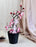 2 Pc Artificial Blossom Flower Stick with Plastic Pot Flower Pot for Home Decor, Living Room, Gifting, Table Top, Showpiece, Balcony, Raksha Bandhan Gifting(with Pot)