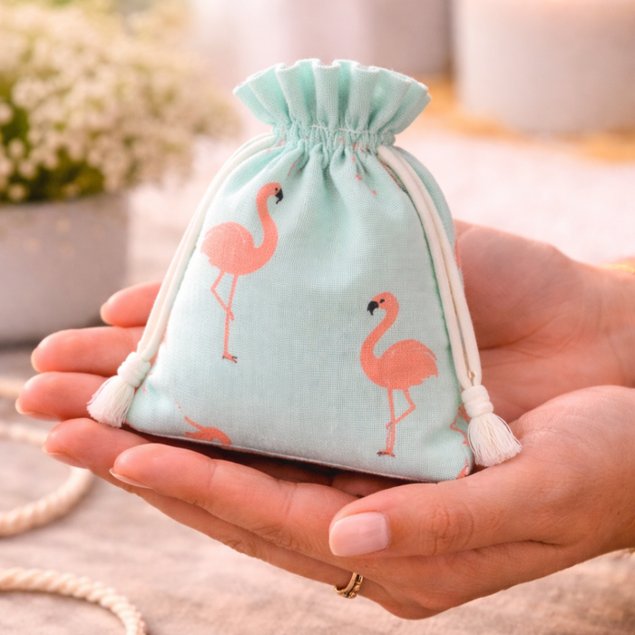 Drawstring Mini stylish Storage Potli pouches for Small Jewelries, Money, Paper Notes Women Wallet, Gift Bags, Christmas return gift