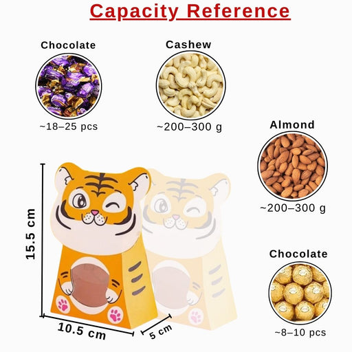 Satyam Kraft's Koala Animal Shape Folding Storage Paper Box, Perfect for Packing Chocolate, Dry Fruits, Birthday, Engagement, Return Gift, Baby Shower, Festivals