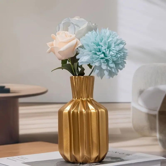 1 Pcs Resin Flower Vase for Home Decor, Bedroom, Living Room, Office, Balcony, Kitchen, Table,Gift for Birthday, Anniversary, Nordic Design, Diwali Decor