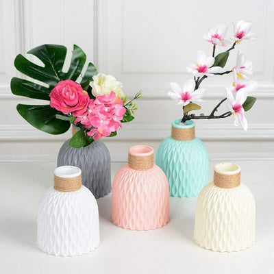 Light Weight Plastic Vase for Flowers, Gifting, Home Decor, Bedroom Décor Item, Living Room,Restaurant-cafes Centerpieces Decoration and Craft