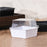 Clear Square Plastic Pastry Box with Transparent Lid, Dessert Packaging Box for Cake Slice, Cupcake, Pastry, Chocolates, Sweets, Bakery & Return Gift Packing