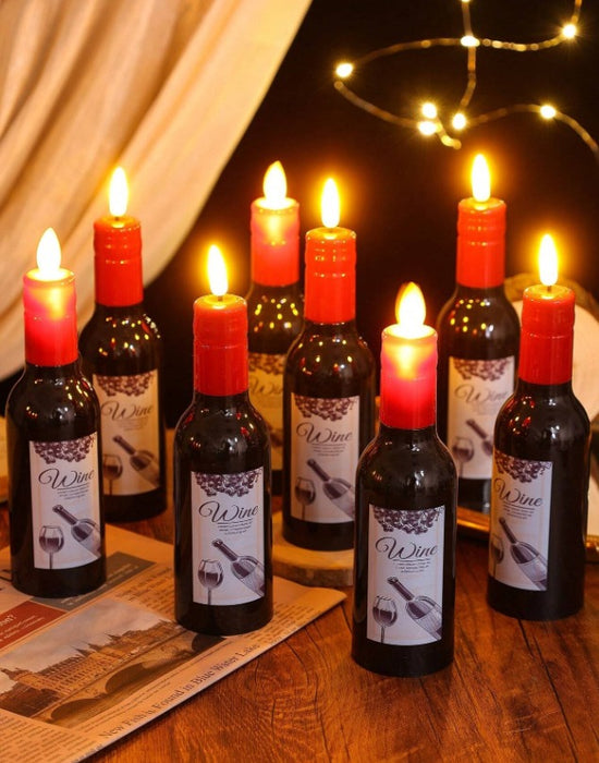 Wine Shape LED Candle Light Candle Light for Home,Diwali Decor, Living Room, Bed Room,Festive Decor, Resturants, Cafes.