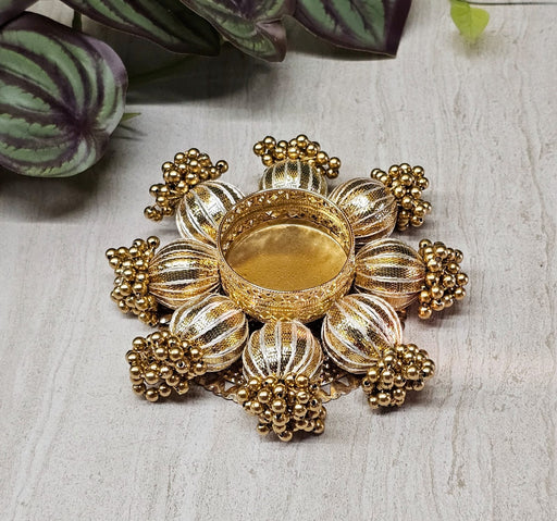 1 Pcs Candle Classic Holder Design, Tealight Diya Holder of Metal Stand for Home Decor,Diwali Decor,For Rangoli, Pooja Room Item,Mandir Decor, Festival, New Year Decoration (4.5 inch)(Pack Of 1)