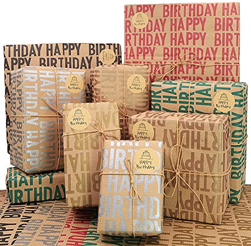 Shine Gift Wrapping Paper (Birthday Gifts) - Pack of 1 Sheet